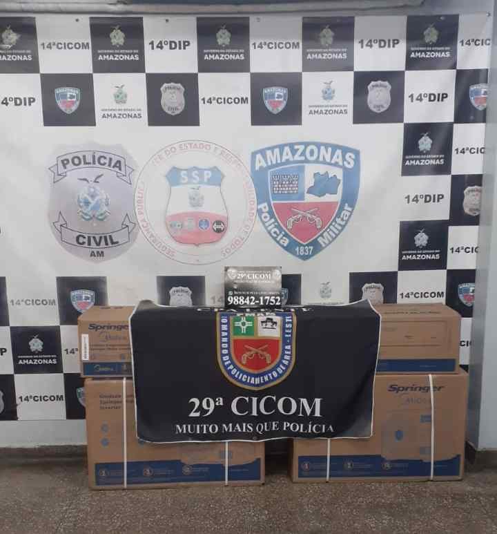 Quatro são presos por furtar empresa onde trabalhavam em Manaus  