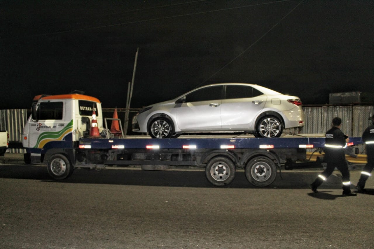 Motoristas são detidos durante racha em avenida de Manaus