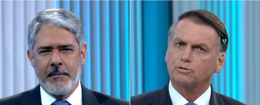 Bonner rebate crítica de Bolsonaro em debate: 'não digo coisas da minha cabeça'