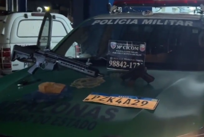 Integrante do CV é preso com drogas e fuzil falso após ser dedurado em Manaus