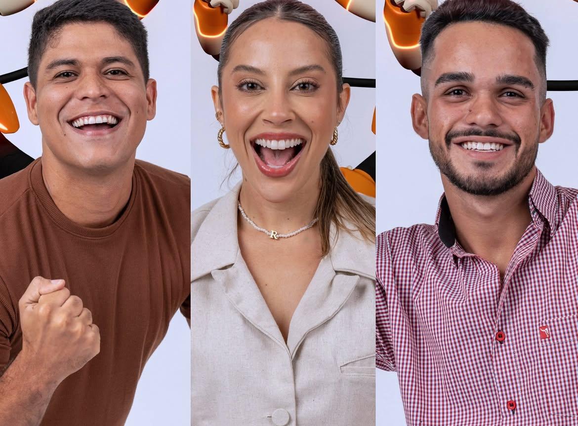 Final do BBB25: Guilherme, Renata e João Pedro disputam prêmio de quase R$ 3 milhões