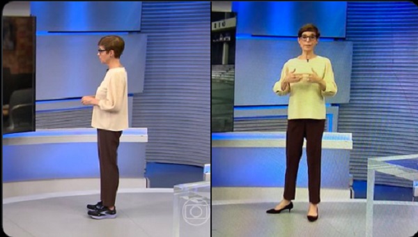 Renata Lo Prete viraliza ao trocar de sapato durante Jornal da Globo; vídeo
