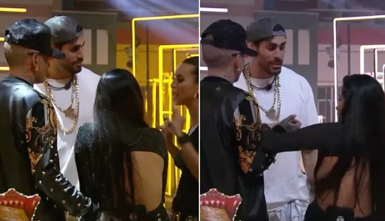 Guimê alisa bunda de Dania e mexicana reage; vídeo