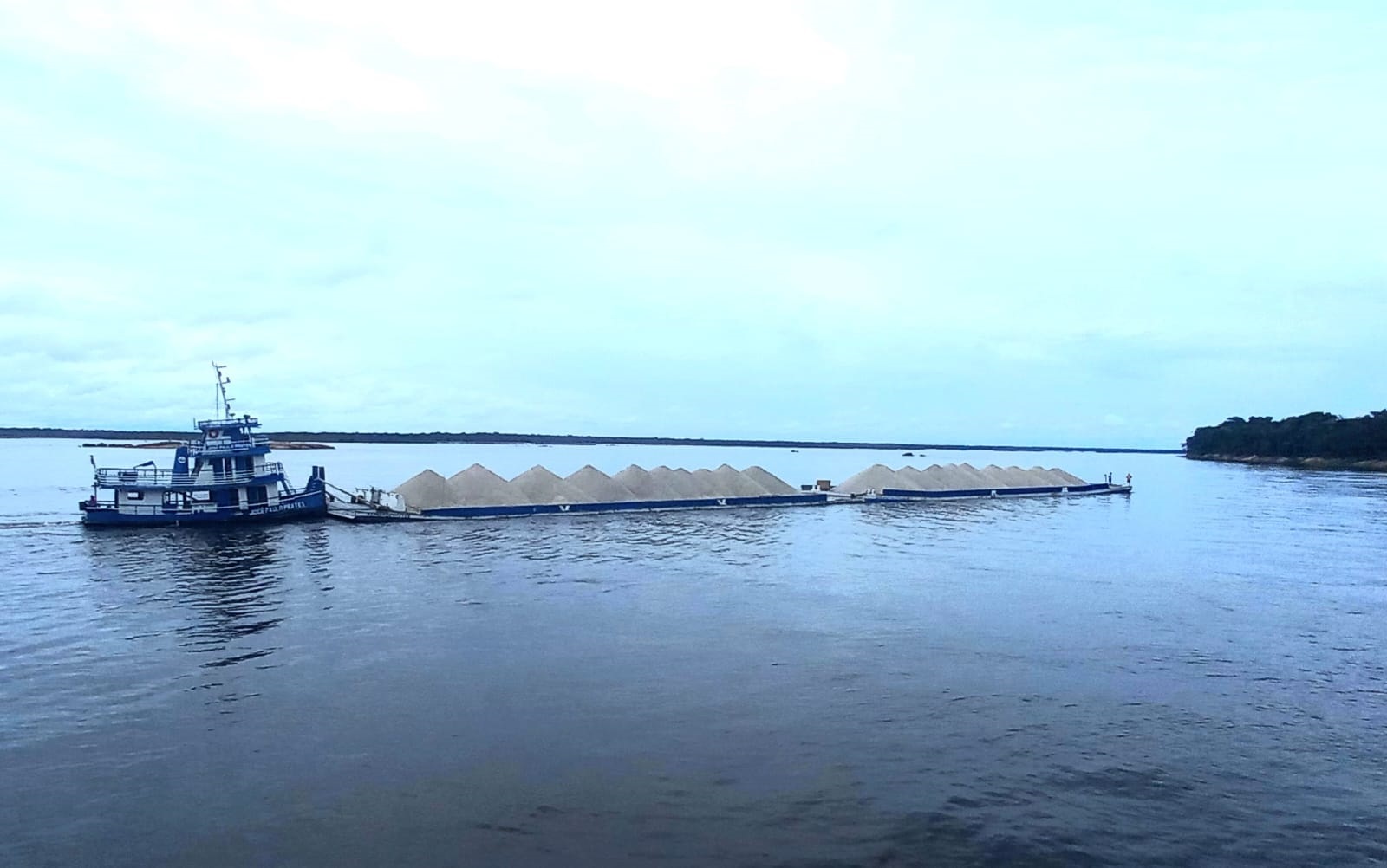 Areia e seixo, avaliados em mais de R$ 3 milhões, são apreendidos no Amazonas