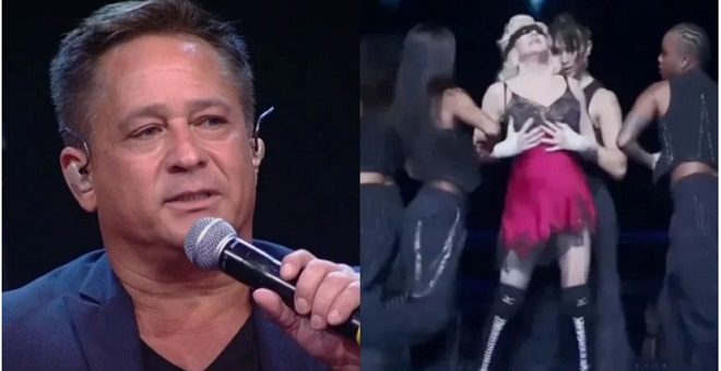 Após polêmica com dançarinas sem calcinha, Leonardo detona show de Madonna: 'suruba'