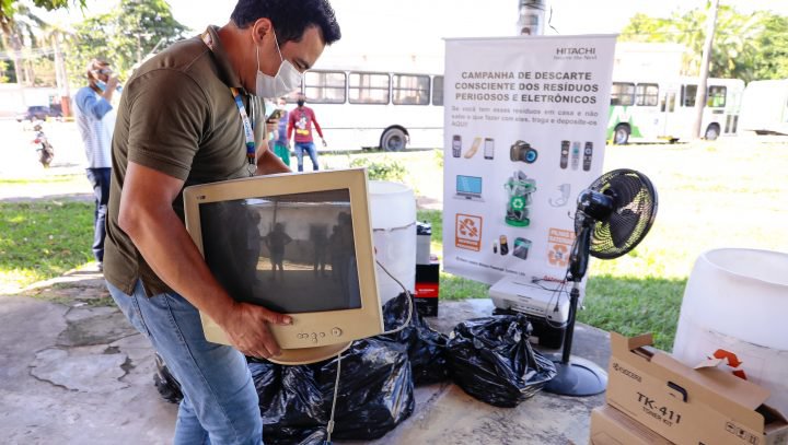 Prefeitura realiza coleta de eletrodomésticos e eletrônicos neste sábado em Manaus