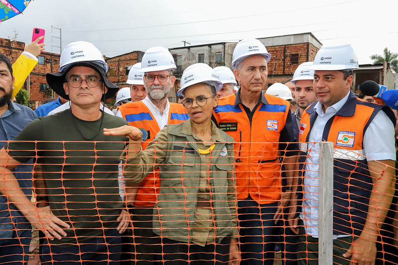 Em Manaus, ministros Waldez Góes e Marina Silva anunciam ajuda para áreas afetadas por fortes chuvas