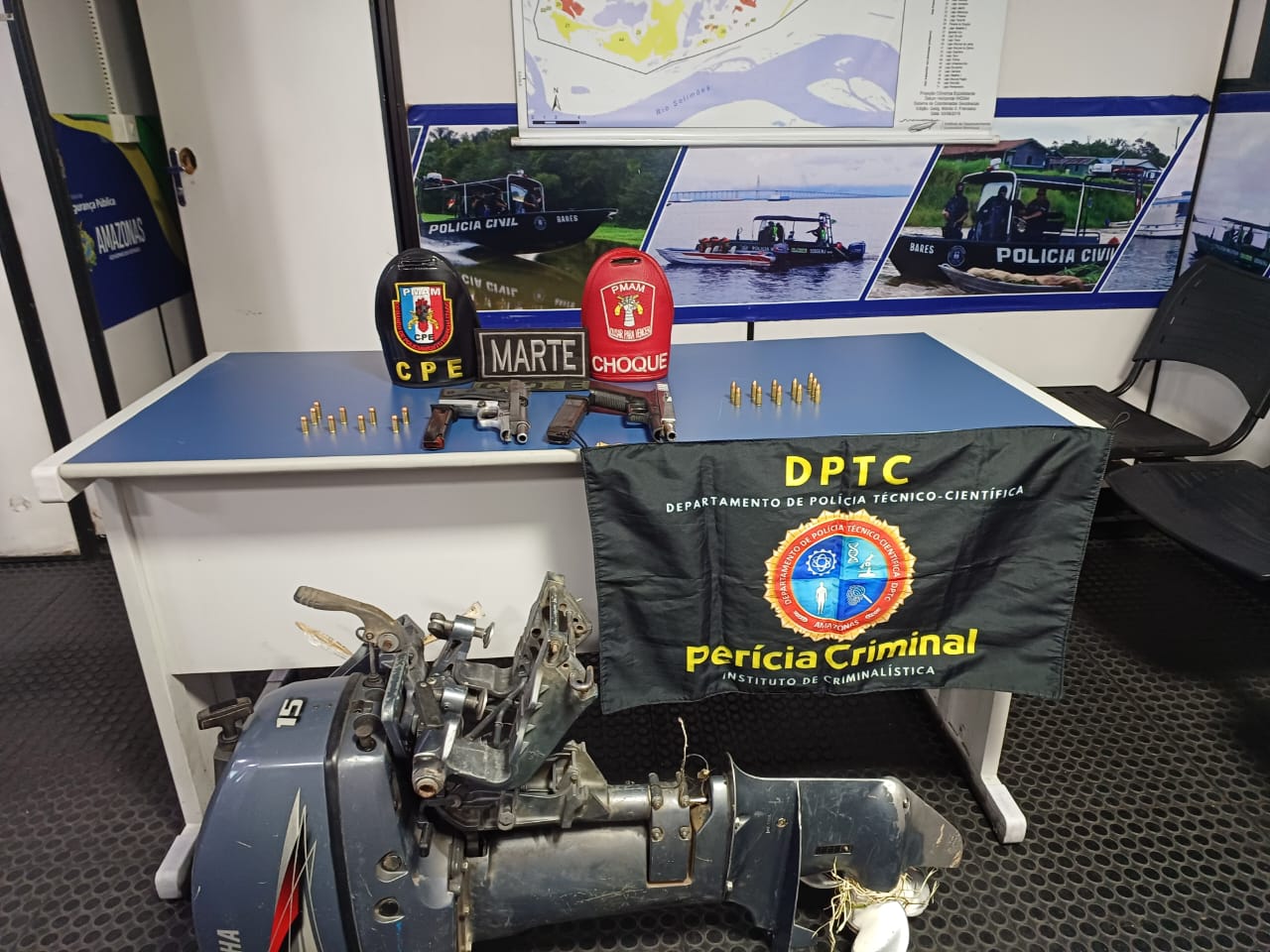 Tripulação é resgatada pela polícia após tentativa de roubo a embarcação no Amazonas