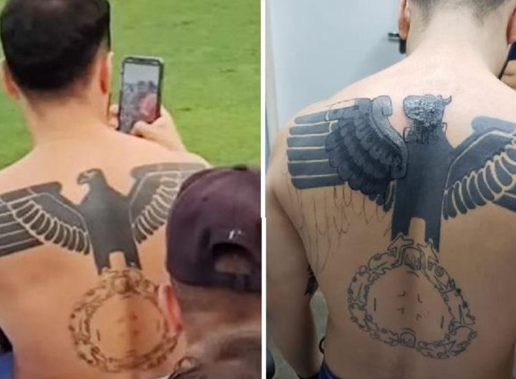 Torcedor de Manaus diz que não sabia sobre águia nazista e já começou cobrir tatuagem