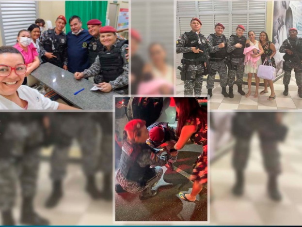 Recém-nascido é salvo por policiais após se engasgar durante amamentação em Manaus