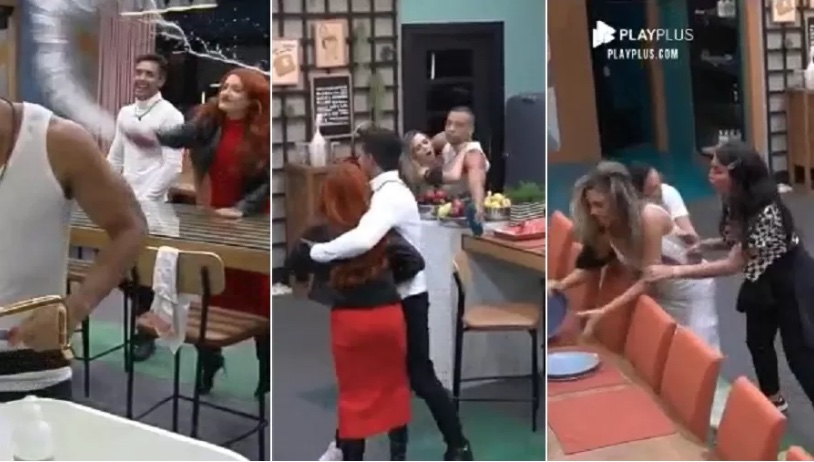 Brenda joga água em Karol durante briga no Power Couple; vídeo