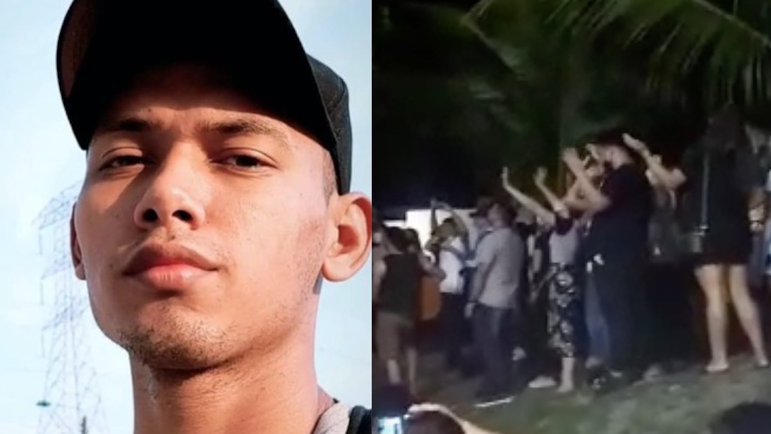 Familiares e amigos de funcionário da Águas de Manaus baleado fazem oração em frente a hospital