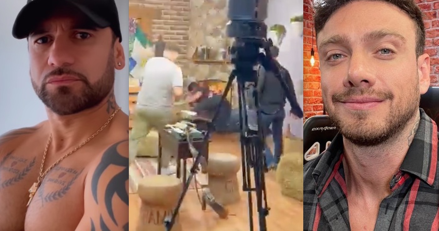 Hadballa e Vini trocam socos durante gravação de programa da Record; vídeos