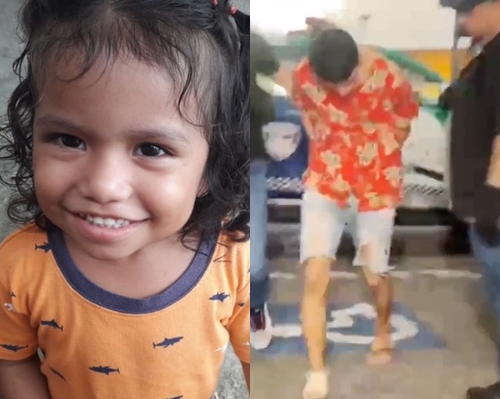 Tio suspeito de matar menina Lorena tentou agredir policiais ao ser preso em Manaus