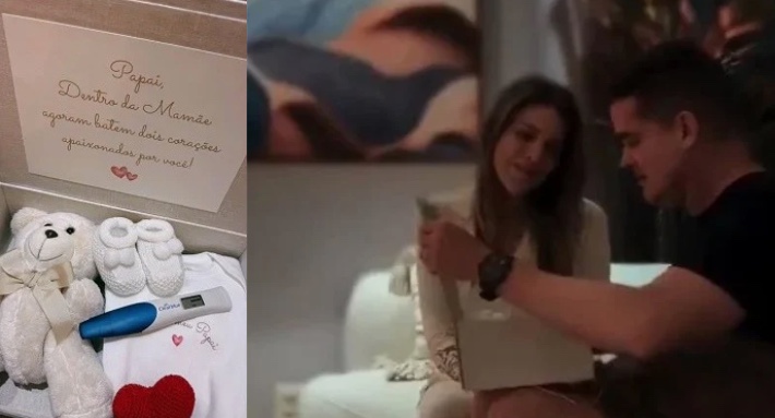 David Almeida anuncia primeiro filho com Izabelle Fontenelle