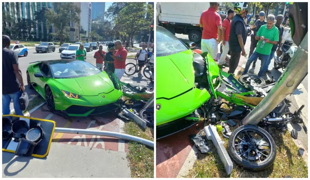 Homem rouba relógio de R$ 200 mil e é atropelado por Lamborghini