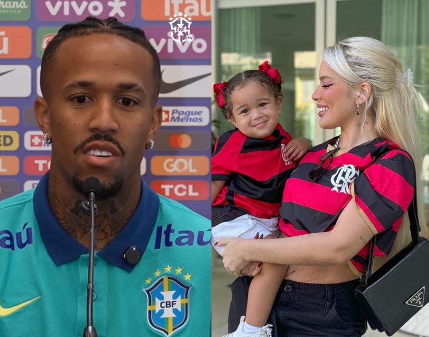 Éder Militão pede guarda e transferência de filha com Karoline Lima para a Espanha