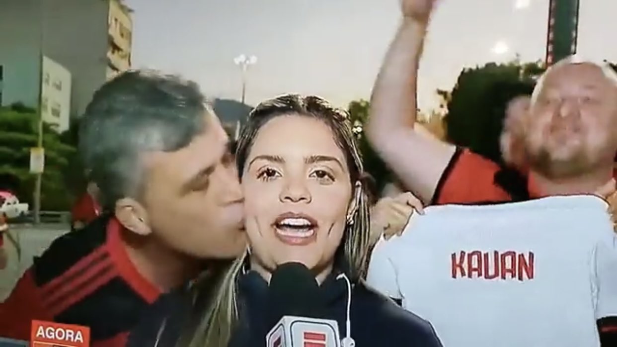 Repórter da ESPN é assediada ao vivo por torcedor do Flamengo; time repudia o ato