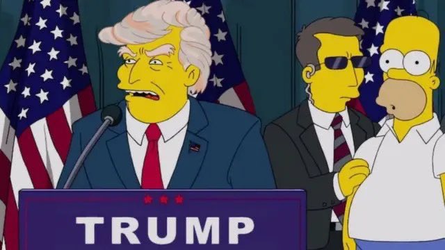 Os Simpsons previram atentado contra Donald Trump 