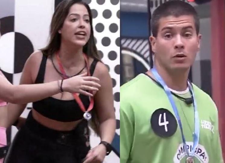 Barraco!  Aos berros, Laís bate boca com Arthur: ‘acha que é o f*dão, c***lho?'