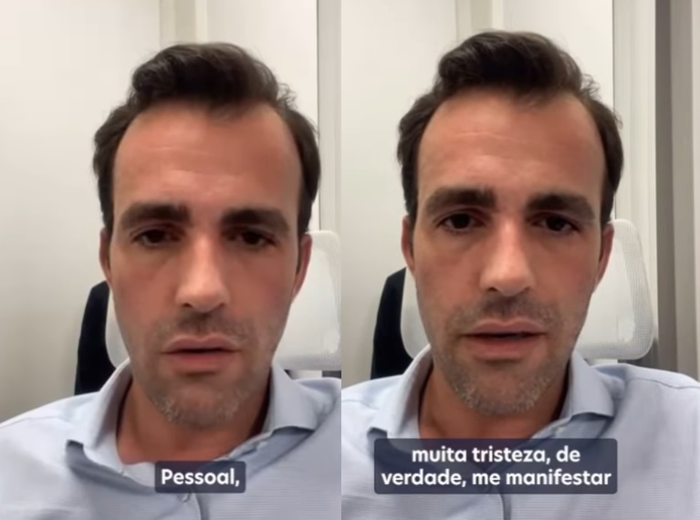 Lucas Bove se manifesta após denúncia de agressão a Cintia Chagas: 'muita tristeza'