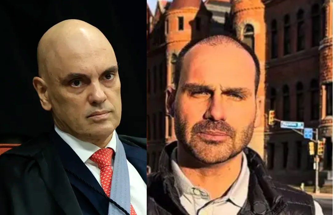 Moraes diz que Eduardo Bolsonaro continua tentando interferir em processo no STF