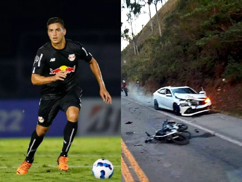 Jogador Renan, do Bragantino, é preso por atropelar e matar motociclista em acidente