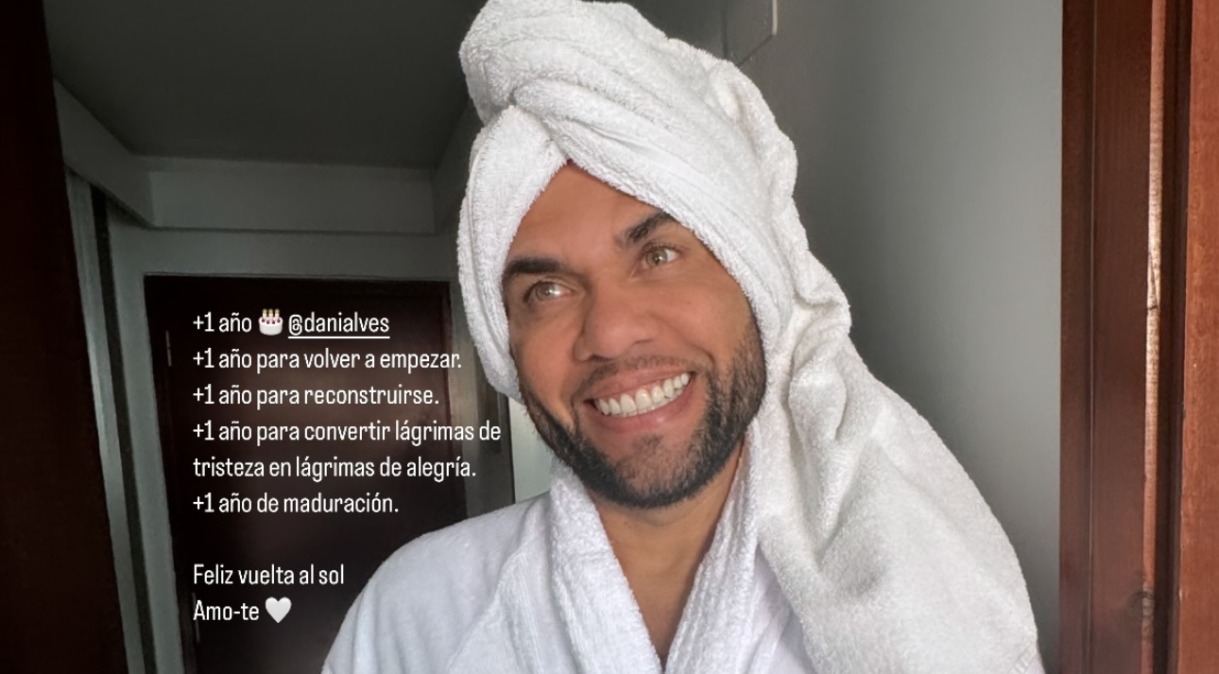Joana Sanz faz post de aniversário para Daniel Alves: 'Recomeçar'