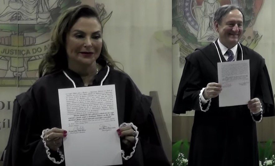 Mirza Telma e Cézar Bandiera são empossados como novos desembargadores do TJAM