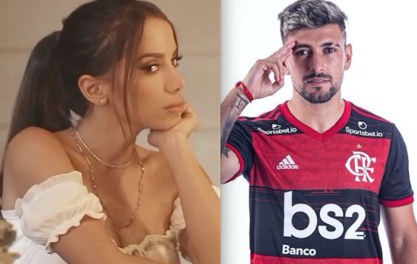Prestes a cantar na Libertadores, Anitta se interessa por jogador do Flamengo: 'é solteiro?'