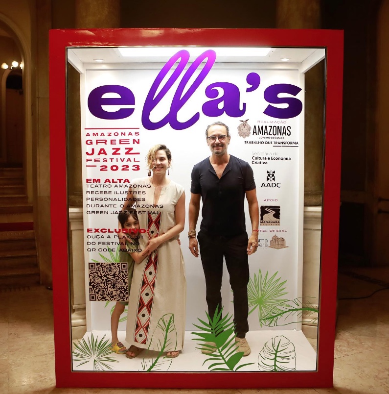 Rodrigo Santoro e Tainá Müller comparecem ao Festival de Jazz no Teatro Amazonas