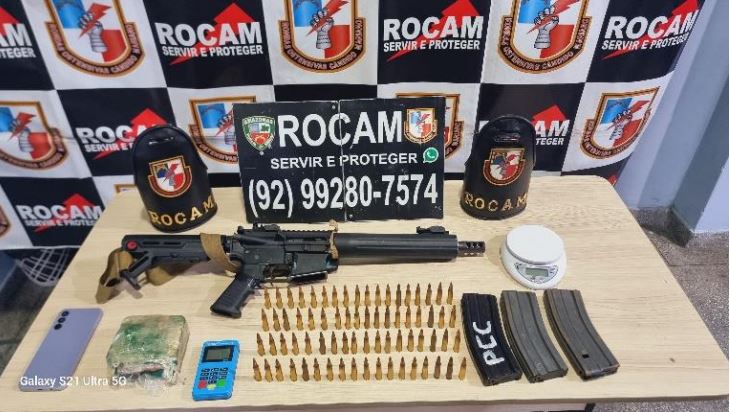 Membros de facção são presos com fuzil minutos antes de realizar ataque no Mutirão