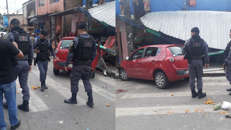 Dupla suspeita de assalto morre após tiroteio e perseguição policial em Manaus