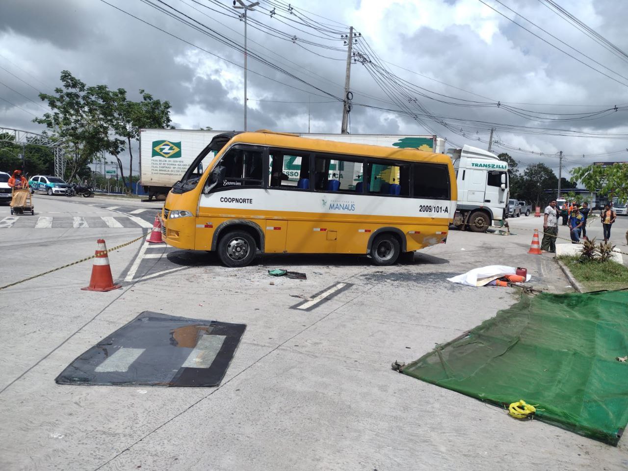 Embriagado, motorista de carreta causou acidente com Amarelinho que matou gari em Manaus