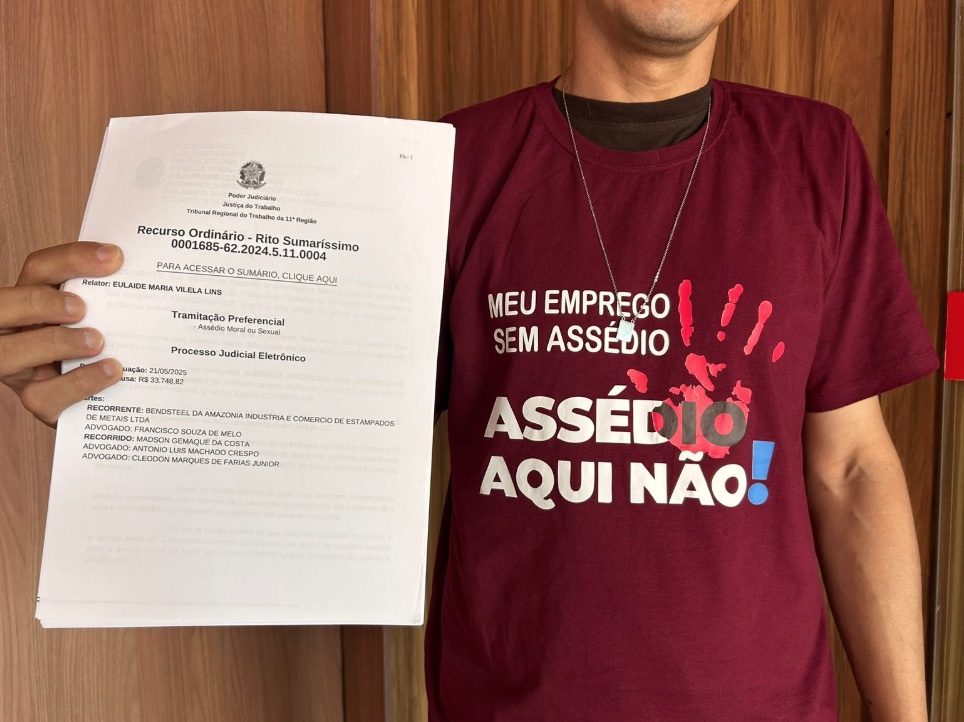 Ex-funcionário denuncia assédio moral e sexual em empresa do Distrito de Manaus
