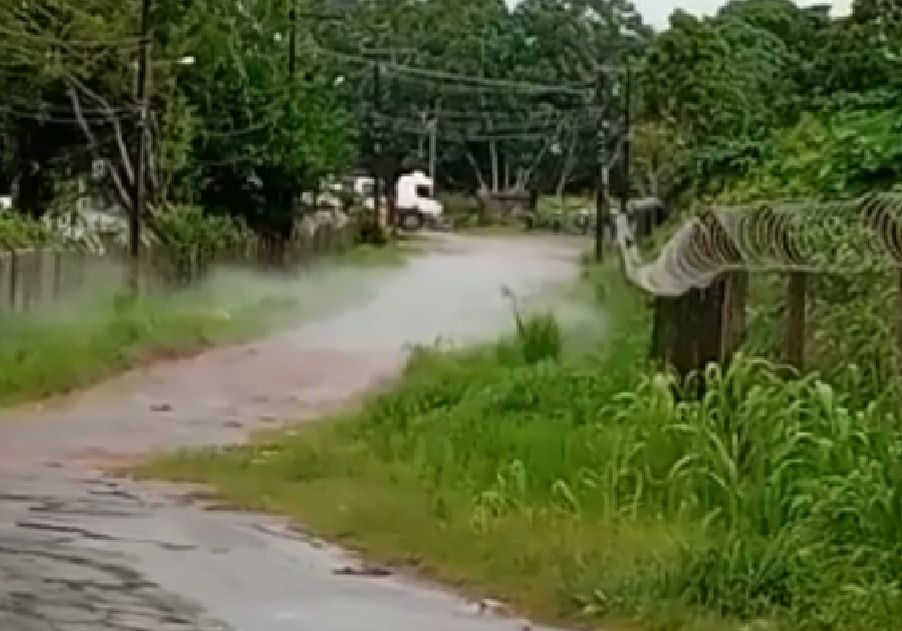 Nuvem de gás toma conta de Itacoatiara e moradores são evacuados