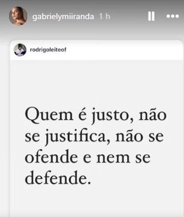 Em meio a climão com sogra, namorada de Endrick manda indireta nos stories