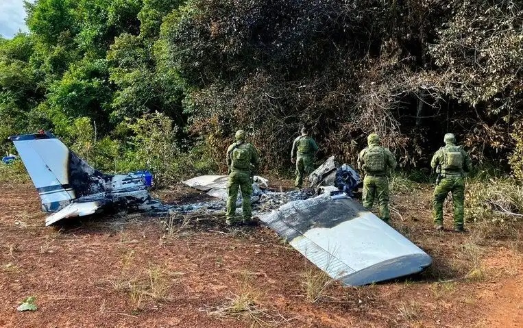 Avião utilizado para tráfico de drogas no Amazonas é interceptado