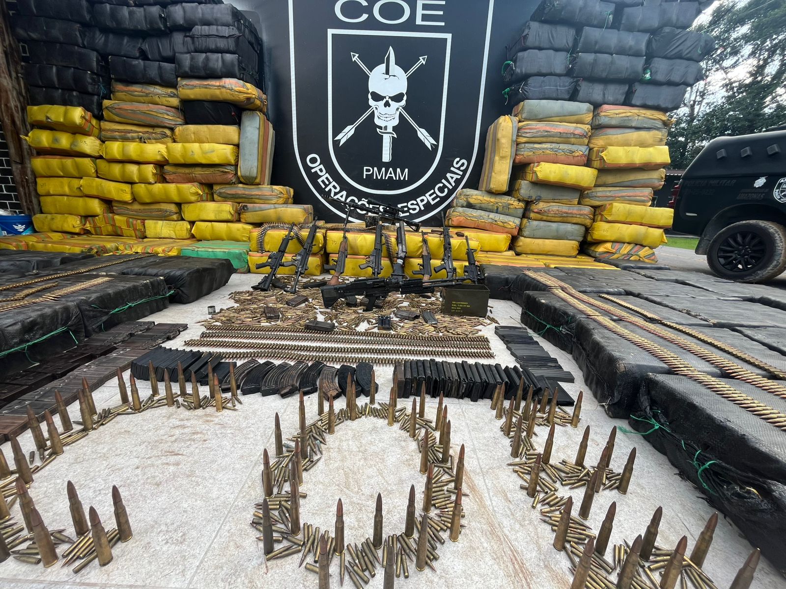 Narcotráfico no Amazonas sofre prejuízo histórico com apreensão de 6,5 toneladas de drogas