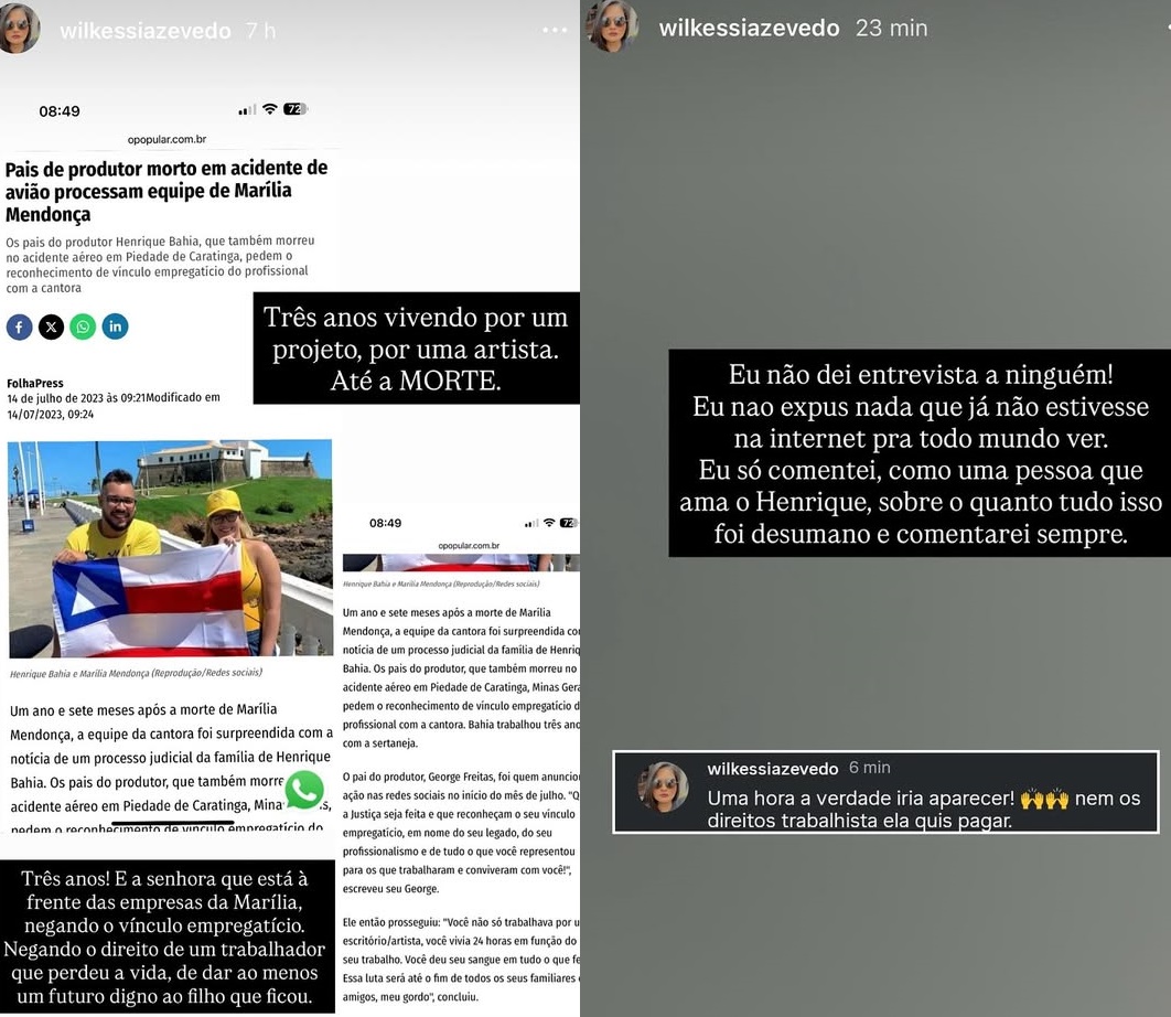 Amiga de produtor de Marília Mendonça diz que Dona Ruth negou direitos trabalhistas: 'desumano'
