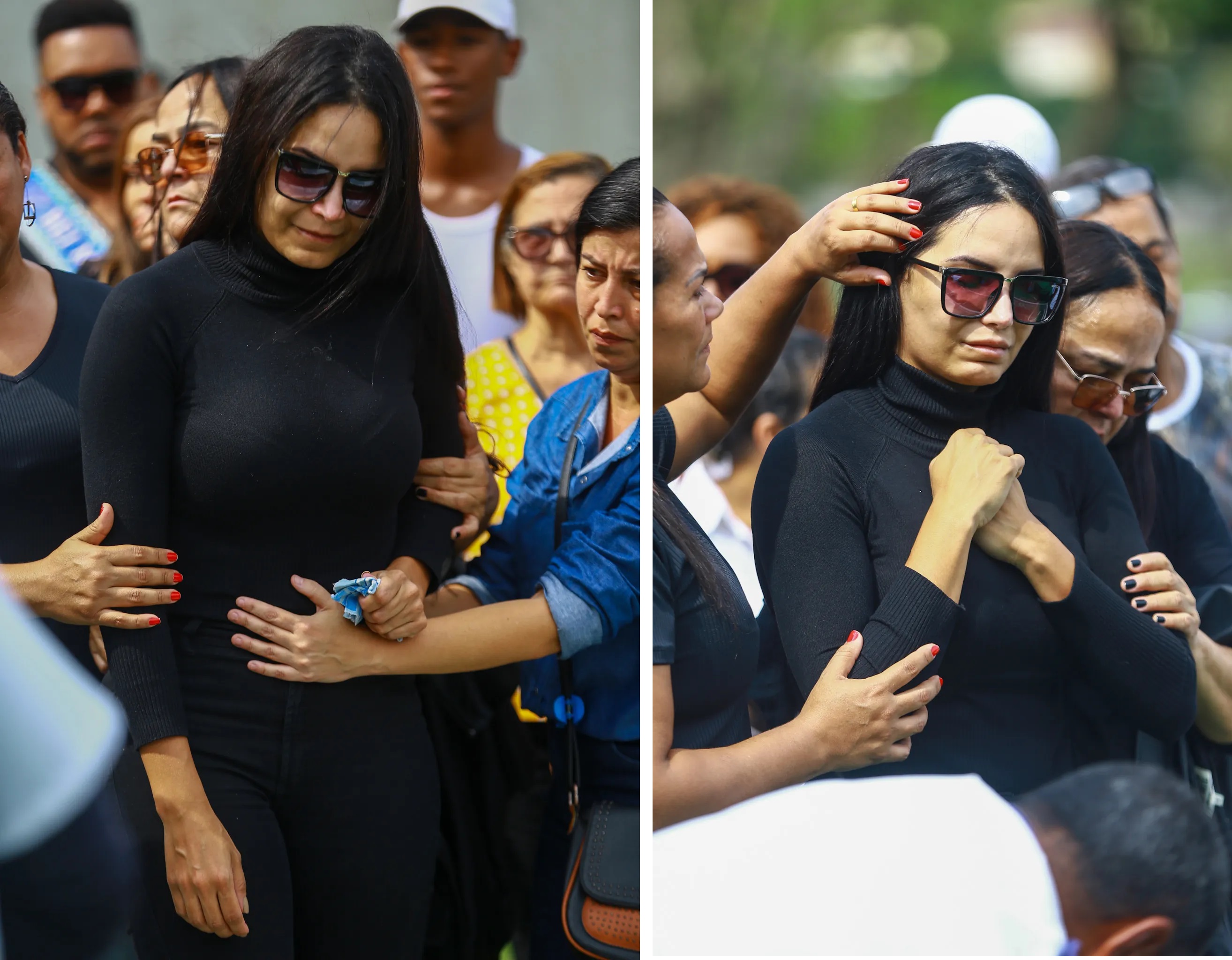 Shayene Cesário se despede de ex-presidente da Vila Isabel após ver o marido sendo assassinado