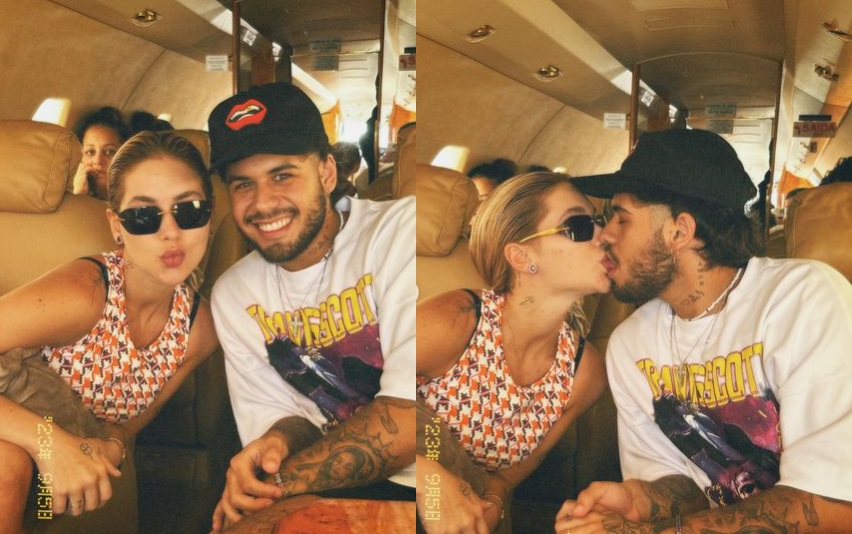 Virginia e Zé Felipe chegam de jatinho para show no Sou Manaus: 'pense num calor'