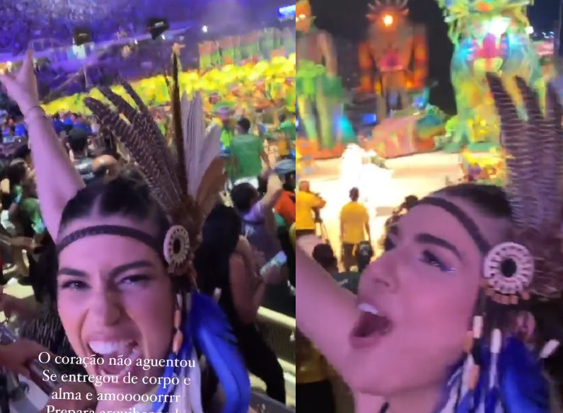 Torcedora do Caprichoso, Vivian Amorim arrepia com emoção em Parintins: 'de corpo e alma'