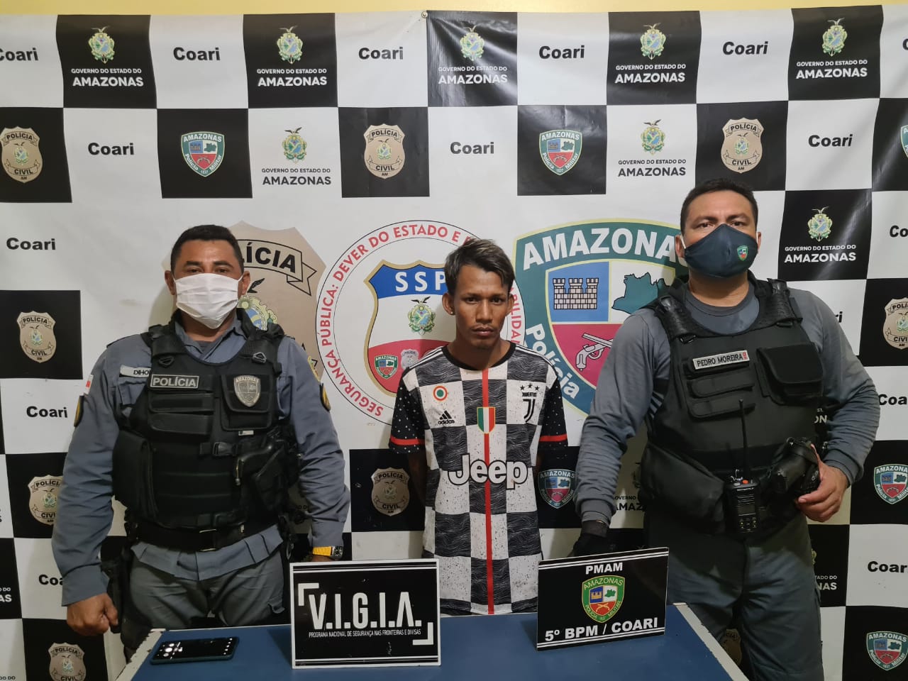 Suspeito de matar personal é recapturado após fugir de delegacia no Amazonas