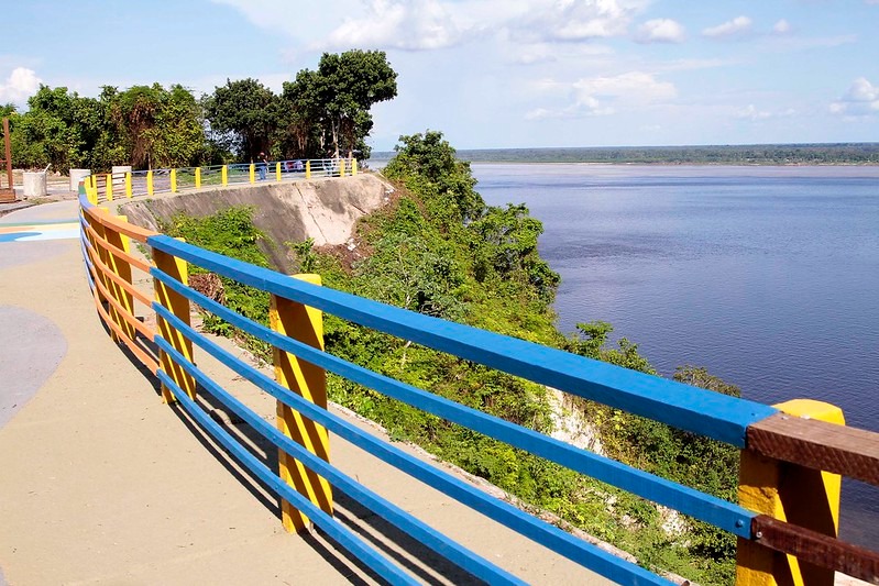 Prefeitura alerta sobre perigos da praia do Parque Encontro das Águas em Manaus