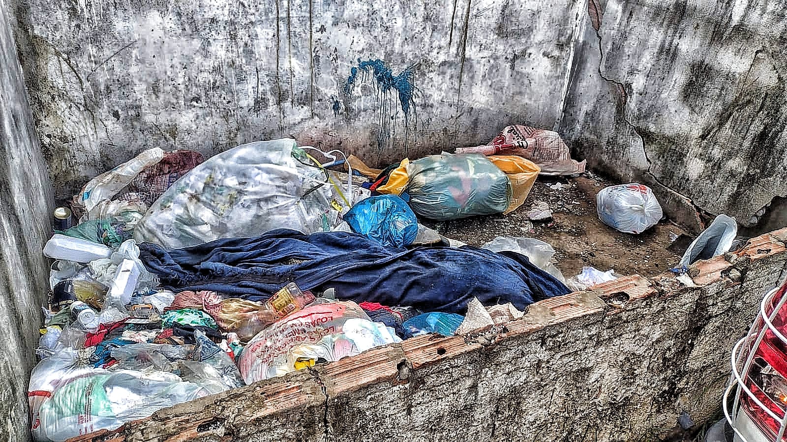 Esquartejado, corpo de jovem é achado em lixeira a céu aberto em Manaus