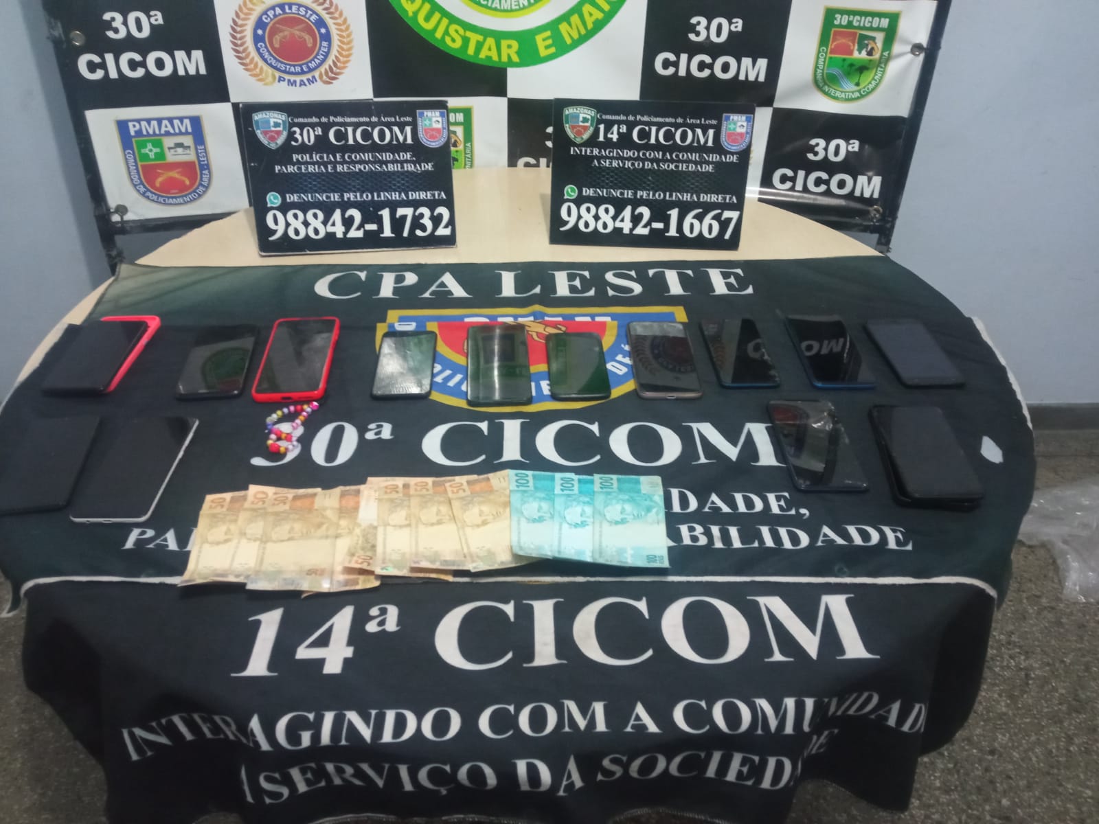 Grupo que fazia arrastões em Manaus é preso com carro Toyota e celulares