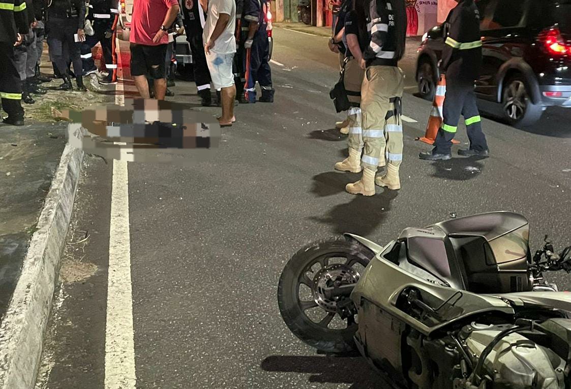 Motociclista perde controle da direção e morre em grave acidente em Manaus