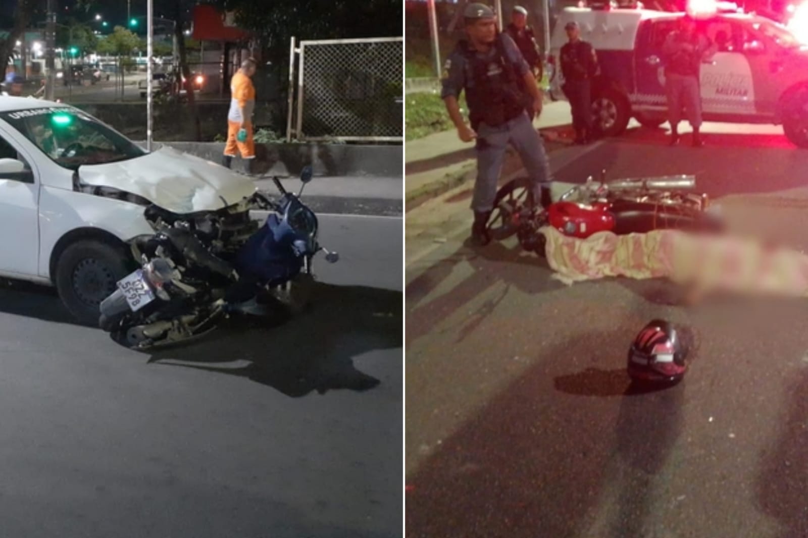 Manaus registra cinco mortes por acidente durante a madrugada; 4 são motociclistas