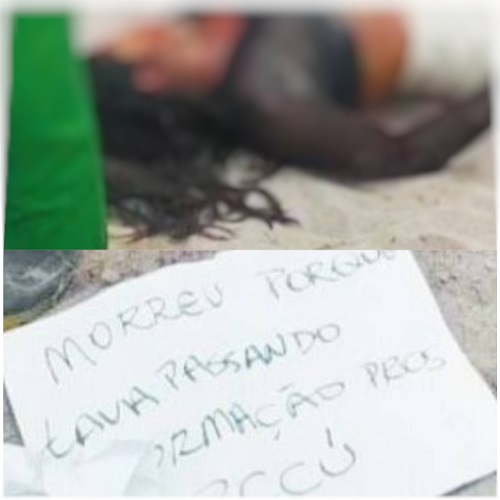 Criminosos deixam bilhete após executarem mulher a tiros no Amazonas